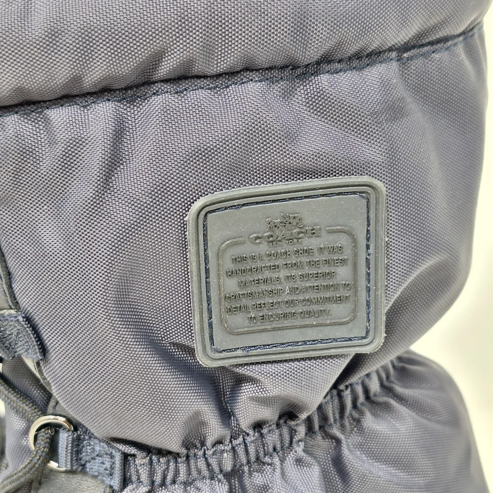Coach Navy Winter Boots Teddy Bear Lining A9177 Sage